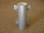Titan Aluminum Side Mount 3" OD Flagpole base SM20